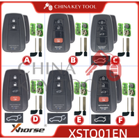 1PCS Xhorse XSTO01EN Global Version For Toyota XM38 Smart Key 4D 8A 4A All in One with Logo for VVDI Support Renew