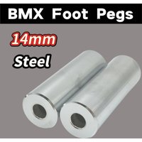 BMX Parts Peg Steel 14mm Bike Foot Stand Pegs Footrests 105mm*37mm Rear pegs Universal front and rear wheels Bike Accessories