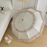 Vintage Parasol Lolita Umbrella Foldable Sun & Rain Umbrella Princess Style Photoshoot Props Party Decoration Travel Umbrella