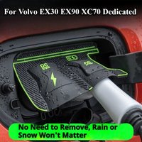 For Volvo EX30 EX90 XC70 Charging Port Cover Waterproof EV Charger Rain Protector, No Drill Adhesive