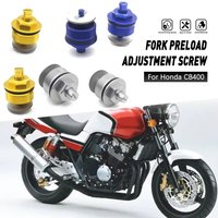 41MM Motorcycle Front Shock Absorber Screw Fork Cover Cap Preload Adjusters Bolts for Honda CB400