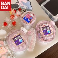 Bandai Original Tamagotchi Pet Paradise Series Land Version Portable Keychain Interactive Toy For Kids Birthday Gift