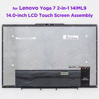 14.0-inch LCD Touch Screen Digitizer Assembly for Lenovo Yoga 7 2-in-1 14IML9 83DJ Display Replacement 5D10S40116 5D10S40117