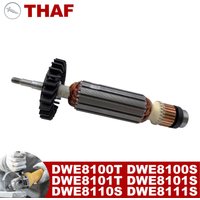 AC 220V 240V DWE8101S DWE8100S DWE8100T DWE8101T Armature Rotor For DEWALT Angle Grinder Spare Parts Grinder DWE8110S DWE8111S