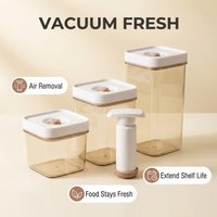 1pcs/3pcs vacuum preservation box, suitable for kitchen/refrigerator food storage and preservation