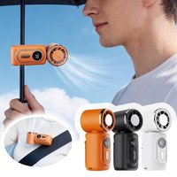 3000mAh Portable Handheld Fan Mini Cooling Fan 5 Speed LED Display 180° Adjustable Clip USB Rechargeable Small Fans Dropshipping