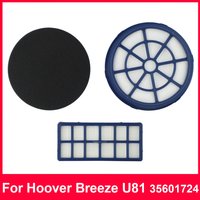 3Pcs Pre Motor & Exhaust Filter Kit For Hoover Breeze U81 BR2020012 BR2020019 BR2230019 BR23PAR011 Vacuum Cleaner Replacement