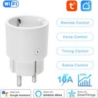 EU Smart WiFi Plug 10A Power Monitor Remote Control WiFi Plug Tuya Smart Life APP by Alexa Google Smart Home Assistant Yandex