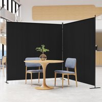 2 Panels 6 Ft Room Divider and Folding Privacy Screen, Indoor Fabric Portable Partition and Separation Wall for Home