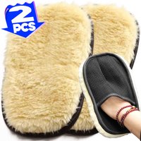 Car Wash Sponge Gloves Microfiber Soft Thickened Car Wash Supplies Rag Universal Home Kitchen Glass Cleaning Accessories Gloves