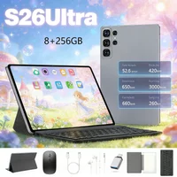 S26 Ultra 8+256GB Android 15 Tablet GPS WiFi Dual SIM Unlocked Smart Tablet PC