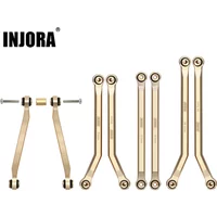 INJORA 37g Heavy Brass High Clearance Chassis 4 Links Set for 1/24 RC Crawler Car Axial SCX24 C10 JEEP JLU Ford Bronco Base Camp