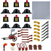 Napoleonic wars, military soldiers, World War II and 12PCS mini action figures, French and British flintlock weapons and toys.