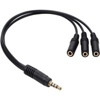 3.5mm 3 Way Port Aux Multi Headphone Earphone Audio Splitter Adapter 3.5mm Jack HUB Spliter Cable Extender 1 Male To 3 Female