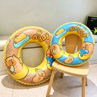 1PC Capybara Inflatable Swim Ring Pool Float Tube Cartoon Swimming Ring For Beach Pool Party