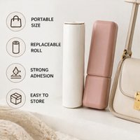 Mini Portable Lint Roller for Clothes Pet Hair Remover Sticky Brush Travel Size Cleaning Tool for Coat Sweater Sofa Dust Hair