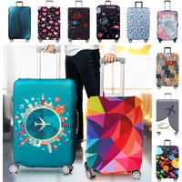 Luggage Cover Luggage Compartment Stretch Fabric Suitcase Protector Baggage Dust Case Cover for18-32 Inch Durable Travel Case