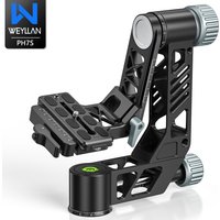 Tripod Gimbal Head Professional Gimbal Stabilizer for Camera WEYLLAN PH7S Aluminium Alloy Lever Lock Arca Clamp Swiss Load 25kg