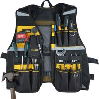 MELOTOUGH Tool Vest Reflective Safety Tool Vest with Removable Phone Holder for Electrician,Carpenter,Construction