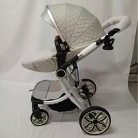 Baby stroller can sit and lie down 2-in-1 high landscape two-way newborn shock absorber four-wheel children's baby stroller
