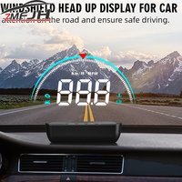 Car HUD Head Up Display OBD Speedometer Windshield Projector Smart Digital Water Temp Voltage Speed Meter With Overspeed Warning