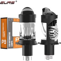 New LED H4 Automobile Headlight mini projector dual lens Integrated bifocal lens car Styling headlight Bulbs Focused Light P9