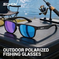 SCVCN UV-Protection Polarized HD Sunglasses Outdoor Cycling Hiking Sports Glasses Driving Glasses Stylish Fishing Sunglasses