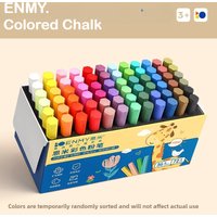 ENMY 12/36 Colors Non-Dusty Vibrant Bright Color Chalk Dustless Safe Chalk Art Drawing for Teacher Kids School Supplies
