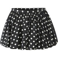 2025 Summer Sweet Polka Dot Print Mini BUD Skirt Women Side Zipper Ball Gown Swing Skater Short Skirts Party Girl's