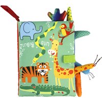 0-36M Baby Early Learning Toy Tail Cloth Book Parent-child Interactive Sound Paper Puzzle Cloth Book Rattle