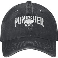 The Punisher Skull Men Women Baseball Cap Distressed Cotton Hats Cap Casual Outdoor Workouts Adjustable Headwear