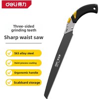Deli Sharp Waist Saw Multifunction Cutting Fixed Saw Garden Logging Outdoor Saw Household Logging Hand Saw Garden Tools Hand Saw