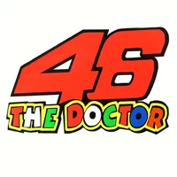 1PC Fluorescent Yellow & Multi-Color Number & Letter Sticker Decorative Decal For Car & Motorcycle Vehicle Accessories