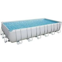 640x270x130 cm Extra-large Rectangular Frame Pool for Home Outdoor Use, Suitable for 8–10 People, Includes Ladder and Cover