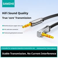 SAMZHE 3.5mm Jack Audio Cable Jack 3.5 mm Male to Male Audio Aux Cable For Phone Headphone Car MP3 Speaker Computer Aux Cord 5M