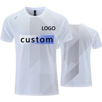 Custom LOGO Sports T-shirts For Men Jogging Shirt Fitness Training Gym Sportswear Casual Outdoor Running Short Sleeve T-shirt