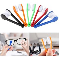 Mini Sun Glasses Eyeglass Microfiber Spectacles Cleaner Soft Brush Cleaning Tool Glasses Eyeglasses Cleaner Cleaning Clip