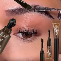 5 Colors Peel Off Eyebrow Tint Gel Built-in Brush Waterproof Long Lasting Sweat Resistant Semi Permanent Brow Dye Tattoo Stain