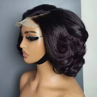 Bouncy Curl Human Hair Wig 4X4 Lace Closure Human Hair Wig Bouncy 4x4 Lace Closure Wig Pre Plucked With Baby Hair For Women