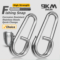 Split Rings Fishing Snap 50~200Pcs Fishing Lures Connectors Saltwater Fishing Oval Split Rings Swivel Snap Stainless Steel Rings