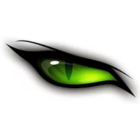 Colorful Green Eyes Car Stickers 13CMx6CM Vinyl Decals for Motorcycle Bumper Body Rear Window Decorative Auto Accessories