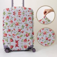 Flower patterned luggage protection cover, suitable for 18-32 inch luggage covers, luggage handle gloves, travel accessories