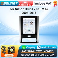 ossuret 9.7 ''android 13 Autoradio für Nissan X-Trail X Trail 2 t31 mx6 2014-2018 Multimedia Stereo 2din vertikales Bildschirm Carplay