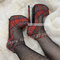 Extreme High Heels Platform Pumps Women Sexy 23cm Ankle Strap Mixed Color Stiletto Shoes Ladies Party Pointed Toe Highest Heels