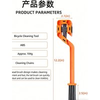 AliExpress NONE Motorcycle Bike Chain Cleaning Brush ABS Plastic Scrubber Chain Flywheel Crankset Cleaner Cycling Maintenance Tool