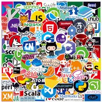 10/30/50/100PCS Funny Geek Java Programming Stickers Classic Toy Skateboard Motorcycle Laptop Luggage Joke Waterproof Sticker