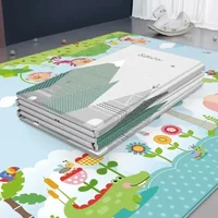 New Waterproof Baby Play Mat Room Decor Foldable Child Crawling Mats Gifts Double-sided Kids Rug Soft Foam Carpet Rug חדרי ילדים