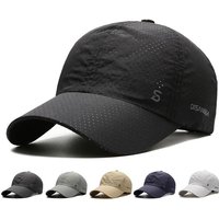 New Summer Design Men's Baseball Cap, Thin Quick Dry Breathable Duck Bill Cap, Outdoor Sun Protection Hat, Lightweight Casual Ca