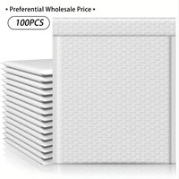 9.5x6inches Bubble Mailers White Poly Padded Envelopes Medium Mailing Opaque Packaging Postal Self Seal Waterproof Shipping Bags