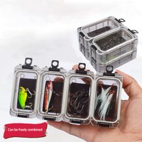 Rubik's Cube storage box, fishing accessories, tool box, waterproof and sealed lure box, micro item splicing mini combination